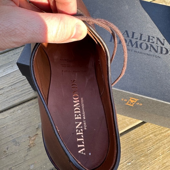 Allen Edmonds Dark Chili Fifth Avenue with Dainite Sole. Size 10D. Unworn. NWT. - Picture 3 of 5
